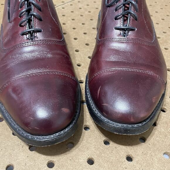 Allen Edmonds Park Avenue Shoes Mens 8.5 D Mahogany Cap Toe Leather 5875 USA main image 5